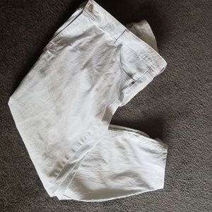 Plus size Skinny Jeans Pale Blue Pinstripe